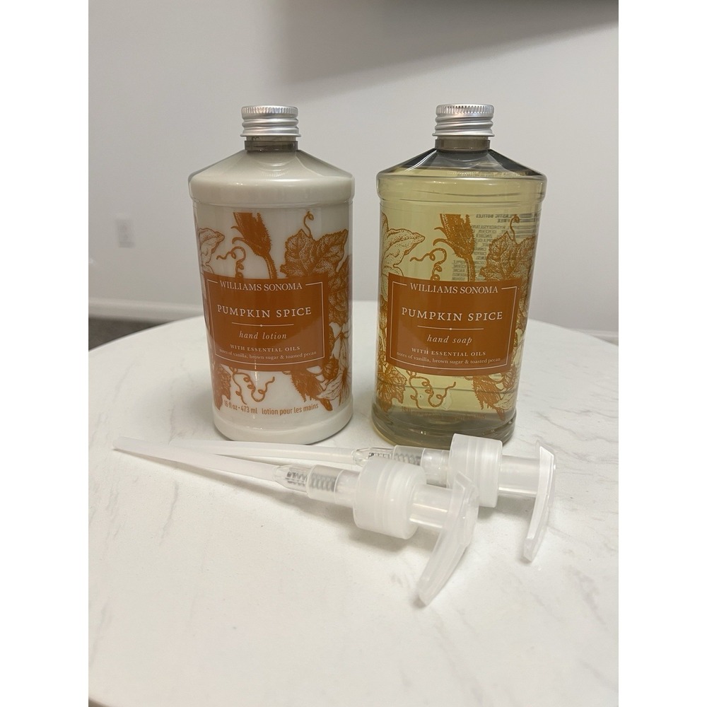 Williams-Sonoma 16 oz. Pumpkin Spice Hand Soap Lotion Refills Essential Oils